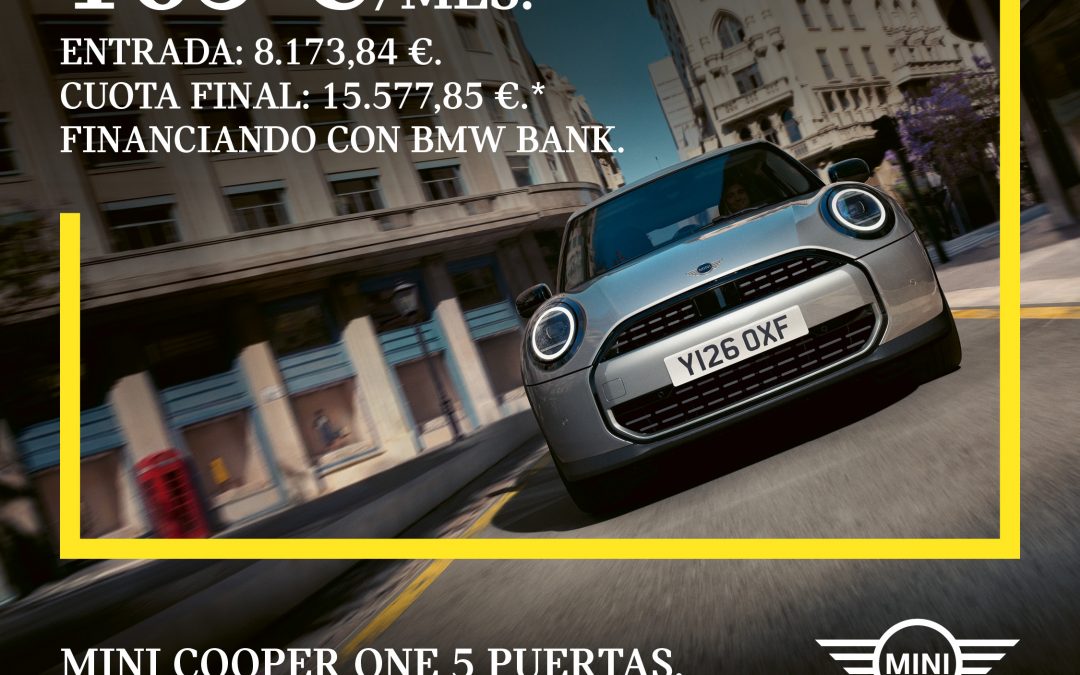 MINI ONE DESDE 165€ AL MES ¡POR TIEMPO LIMITADO!